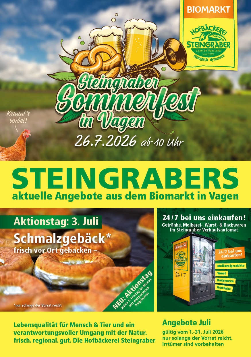 Steingraber Angebot A5 Juli 2026